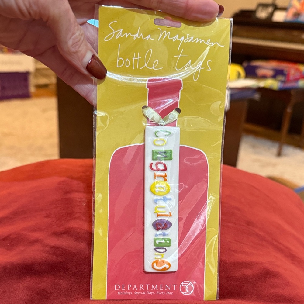 Sandra Magsamen Colorful Bottle Tags